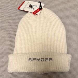 Spyder Women's White Knit Beanie